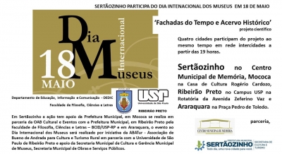 Release - Sertãozinho participa do dia internacional dos museus em 18 de maio